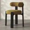 Silla Hiroshima minimalista nórdica, silla de comedor de madera maciza para el hogar con respaldo, moderna para comedor, estudio, oficina, escritorio de ocio