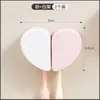 Taza de Enjuague Bucal con Forma de Corazón para Pareja, Portacepillos de Dientes y Pasta de Dientes, Juego de Tazas para Cepillado de Dientes con Forma de Corazón, Serie Rosa Soñadora, Vasos de Agua