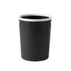 Cubo de basura con anillo de presión, doméstico, cocina, gran capacidad, papelera, sala de estar, baño, cocina, cubo de almacenamiento de basura engrosado