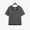 Camiseta de punto simple de manga corta con cuello cuadrado para mujer talla grande, otoño 2026, top casual versátil para mujer talla grande, capa interior 25078