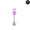 Brincos de aço titânio G23 transfronteiriços 16G/1,2mm Aobao Tongue Nail F136Titanium Body Puncture Jewelry