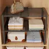Estante Organizador de Capas para Almacenamiento de Armario Extensible para Ropa Estante Desplegable para Armario Utilización del Espacio Estante para Zapatos