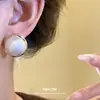 Set de Aretes Flor de Perla Aguja Plateada Estilo Retro Europeo y Americano Moda Elegante Pendientes de Temperamento Pendientes de Nicho de Alta Gama para Mujer