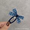 Outono e Inverno Novo Coreano Simples Temperamento Grampo de Cabelo Infantil Azul Laço Pequeno Presilha BB Presilha de Franja Presilha Lateral Grampo de Cabelo Quebrado