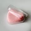 Cross-border maquiagem almofada de ar esponja puff terno grande super macio pó seco bolo veludo em forma de coração maquiagem puff pó solto