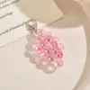 Novo chaveiro de acrílico fofo de cacho de uva, pingente adorável para bolsa de casal, chaveiro de carro criativo para mulheres