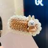 Diadema de Oso Linda Estilo Coreano Pinza para el Cabello de Hilo Nuevo Modelo 2024 Clip Lateral de Gama Alta para Niños Accesorio para el Cabello Pinza para Flequillo