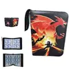 Suministro Directo de Amazon Libro de Almacenamiento de Cartas Pokémon Libro de Tarjetas Cuadrícula Cuadrada Gran Capacidad Cuero Cremallera Animación Bolsa de Cosméticos