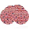 Amazon 4 de Julio Día de la Independencia Mantel Redondo Estampado Decoración Mesa de Cocina Juego de 1 Pieza 14 Pulgadas Día de la Independencia