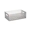 Caja de Almacenamiento de Escritorio para Baño de Alta Apariencia, Tocador Cosméticos, Productos para el Cuidado de la Piel, Artículos Varios, Cesta de Almacenamiento para Mesa de Café, Rectangular