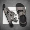 Sandalias para Hombre 2026 Verano Nueva Moda Antideslizantes Suela Suave Sandalias sin Cierre para Papá Doble Uso Chanclas de Playa