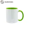 Venta Directa de Fábrica Taza de Cerámica Colorida para Transferencia de Calor Venta al por Mayor Personalizable Taza de Cerámica Recubierta de 11oz para Sublimación
