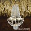 Novos Adereços de Casamento Cortina de Contas de Cristal Galvanizada Estilo Europeu Lustre Layout de Local de Casamento Luzes Decorativas de Palco