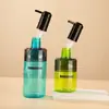 Yunhui embalagem garrafa plástica PET tampa cor contrastante garrafa de lavagem 318/518/750ml garrafa de shampoo gel de banho