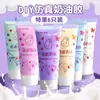 Kit de Materiales Hechos a Mano con Pegamento de Crema para DIY de Pasadores para Niñas, Accesorios Pequeños de Resina, Set Completo de Juguetes para Niños