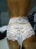 Calcinhas de Lingerie Sexy Transparentes Estilo Novo Europeu e Americano para Mulheres, Calcinhas Sexy de Renda de Cintura Alta que Moldam o Corpo para Mulheres, Tamanho Grande