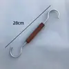 Gancho para loja de roupas Gancho S Cabide de roupas Cabide para lenço lenço de seda Gancho com padrão de madeira Anel redondo círculos Gancho de madeira de faia Cabide de casaco Cabide de calça