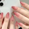 Libro Rojo Pequeño Usar Ojo de Gato Lazo de Pollo Arte de Uñas Francés Una Dulce Fresca Elegante Chica Picante Estudiante Uñas Postizas
