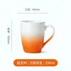 Caneca Colorida Degradê em Formato de Tambor com Logo Personalizado, Caneca de Cerâmica de Alta Qualidade, Presente Souvenir, Caneca de Café para Exportação Feita Sob Medida