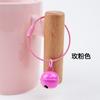 Llavero con forma de campana de color caramelo, anillo de alambre pintado con pintura de color, colgante para mochila escolar de estudiante, pequeño regalo, adornos para muñecas.