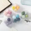 Venta Directa de Fábrica Caja de 4 Compartimentos Esponja de Maquillaje Que No Absorbe Polvo, con Caja de Almacenamiento, Esponja de Maquillaje, Puff de Maquillaje, Doble Uso para Aplicación Seca y Húmeda