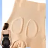 Faja de Gel Transparente Control de Abdomen Moldeador de Cadera Postparto Entrenador de Cintura Pantalones Levanta Glúteos Anti-Exposición Color Durazno para Mujer