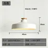 Lámpara colgante minimalista nórdica de un solo cabezal, con detalles en madera natural, adecuada para barras de bar, mesas de comedor, salones de té, estudios y para crear una atmósfera relajante en espacios de estar.