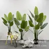 Planta de Simulación Viajero Plátano Planta Verde Falsa Maceta Adornos Planta de Interior Grande Flor Árbol Ave del Paraíso Sala de Estar Nórdico Decoración Grande