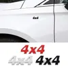 Adecuado para calcomanías de metal para carrocería 4X4 todoterreno calcomanías de decoración exterior personalizadas modificadas calcomanías de decoración tridimensional 3D logo de tracción en las cuatro ruedas cola