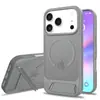 Capa de Telefone Magnética para Apple 17/18 Pro Aplicável em Fronteiras, Capa Protetora para Celular Mate com Sensação de Pele, Dois em Um