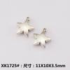 Accesorios de Joyería de Aleación DIY Estrella de Cinco Puntas Calada Estrella Sólida Colgante Pulsera Collar Ropa Aretes Colgante