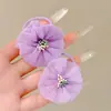 Goma para el pelo de flor de dopamina para niños, goma elástica dulce y linda para coleta de niñas, accesorio para el pelo