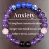 Temu Xiyin Tk Amazon Pulsera Popular Transfronteriza Pulsera de Piedra Natural Amatista Venta Caliente Europea y Americana Nuevo Al Por Mayor