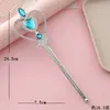 Más Vendido en Europa y América 25cm Varita Mágica Fabricante Accesorios para Fiestas Infantiles Set de Varitas Mágicas Varita de Princesa Hada para Niñas