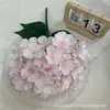 Flores Artificiales Serie Rosa para Bodas, Ramos Combinados de Rosa y Hortensia Artificiales, Decoración de Salón de Bodas, Arreglos Florales para Pasillo