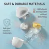 Garrafa de Água Portátil 3 em 1 para Cachorro com Recipiente de Comida, 550ml Dispensador de Água à Prova de Vazamento para Pets em Viagem com Tigela de Beber, Plástico de Grau Alimentício Alimentador de Água para Pets para Cães Gatos Caminhada ao Ar Livre Trilhas (Amarelo)