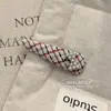 Pinza de Pato de Aleación Ovalada a Cuadros con Pedrería en Forma de Corazón de Lujo Ligero Coreano Exquisito Versátil Pasador para Flequillo Dulce Fresco Accesorio para el Cabello