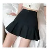Verão 2026 Nova Saia Jeans Mini Plissada Estilo Coreano Emagrecedora Feminina Versátil Cintura Alta Linha A Casual Bodycon