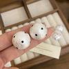 Pendientes de plata S925 con diseño de flor degradada de cristal y aguja, nuevo estilo, luz de hadas, lujo, Internet, moda de celebridades.