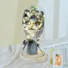 Presente de Dia dos Namorados Lanterna Caixa de Presente Flor Eterna Buquê de Flores Secas Flor de Sabão Rosa Flor Eterna Flor Artificial Ornamento de Aniversário