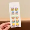 Diademas de Colores para Niñas Cuerdas para el Cabello de Macaron Corazón Flor Niña Soportes para Coletas de Bebé Alta Elasticidad No Lastiman el Cabello Gomas