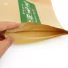 Bolsa Vacía Bolsa con Cierre Bolsa para Té Xinyang Maojian Papel Kraft Auto-Sellante con Cierre Bolsa de Empaque para Té