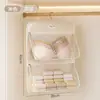 Bolsa de almacenamiento para ropa interior, organizador colgante para armarios, adecuado para dormitorios, para guardar sujetadores, lencería, calcetines y ropa interior