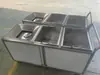 Carrinho de Sucata de Aço Inoxidável Carrinho de Lixo de Mesa Carrinho de Reciclagem de Lixo Mesa de Restos de Comida Mesa de Restos de Comida Carrinho de Coleta de Bandejas de Refeição Lixo de Louça