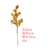 Adorno para árbol de Navidad más vendido en Amazon transfronterizo, flores de Nochebuena artificiales, decoración navideña en diseño floral dorado y blanco