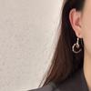 Aretes de Corazón de Durazno con Sentido Explosivo de Alta Gama Simple Popular en Internet Blogger Aretes Nueva Moda Versátil Nicho Aretes para Mujer