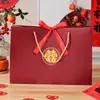 Bolsa de mão de amor requintada vermelho brilhante caixa de doces, sacola de lembrancinha de casamento, sacola de doces de lembrancinha de casamento, sacola de presente de casamento