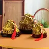 Venta al por mayor y dropshipping de sapos dorados de latón, sapos dorados para la riqueza, sapos dorados para ingresos diarios y sapos dorados de latón para decoración del hogar y la tienda.