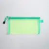Estojo de Lápis de Malha Transparente Simples Bolsa de Armazenamento Especial para Provas de Estudante Estojo Portátil de Grande Capacidade Bolsa para Material de Papelaria Atacado 2