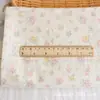 Tejido jacquard de algodón puro pequeño floral para ropa infantil, cortinas, faldas, manteles y materiales decorativos DIY